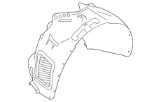 Подкрылок PORSCHE 95B809962G