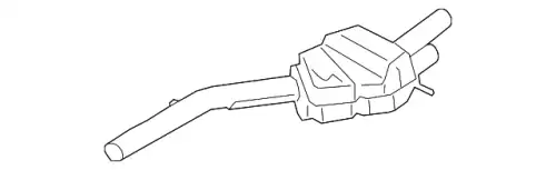 Предварительный глушитель 4M4253409B PORSCHE