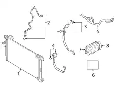 Радиатор кондиционера (конденсатор) NISSAN 921006CA0B