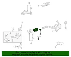 Ручка двери TOYOTA / LEXUS 6920551020B1