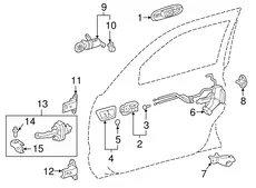 Ручка двери TOYOTA / LEXUS 6920551020B1