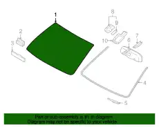 СТЕКЛО ЗАДНЕЕ 56101-6A970 TOYOTA / LEXUS