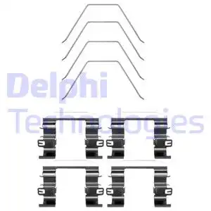 Комплектующие, колодки дискового тормоза LX0669 DELPHI