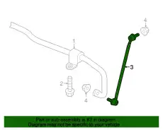 Тяга стабилизатора VAG 1K0411315J