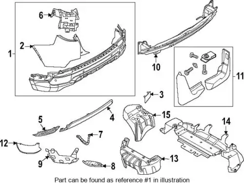 ЗАДНИЙ БАМПЕР LR137937 LAND ROVER