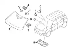 ЛОБОВОЕ СТЕКЛО (D) LR138671 LAND ROVER