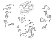 Подушка крепления двигателя VAG 8D0 199 379 S