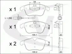 колодки дисковые п. Audi V10-8301 VAICO