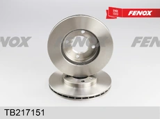 Тормозной диск FENOX TB217151 вентилируемый , передняя ось