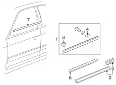 клипса молдинга\ Audi A8 & Quattro 94-03 4D0853825F VAG