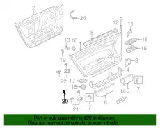 клипса двери\ Audi 100/A6/TT 91>/A3 97-03 8D0867299 VAG