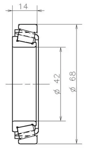 подшипник КПП! 42x68x14\ Renault EC12238 SNR