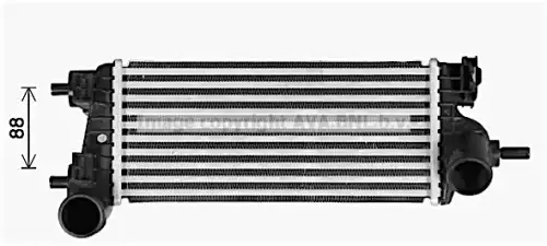 Радиатор системы охлаждения двигателя AVA FD4662