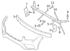 CROSS MEMBER 32244774 VOLVO
