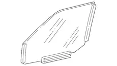 WINDOW,FRT S/D(TINTED)(INCLS SASH & GUIDE) 15696941 CHEVROLET