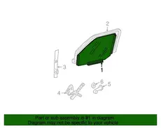 WINDOW,FRT S/D(TINTED)(INCLS SASH & GUIDE) 15696941 CHEVROLET