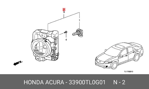 Фара противотуманная HONDA 33900TL0G01