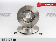 Тормозной диск FENOX TB217749 вентилируемый передняя ось