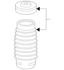SHIELD,FRT SUSP STRUT 25874560 GMC