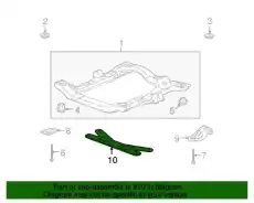 BRACE,DRIVETRAIN & FRT SUSP FRM 25928355 GMC