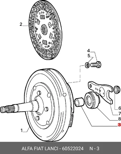ПОДШИПНИК 60522024 ALFA ROMEO