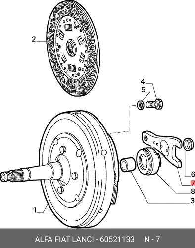 ВИЛКА 60521133 ALFA ROMEO