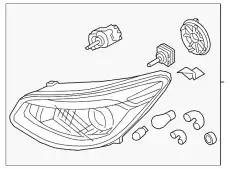 Фонарь габаритный KIA 92101B2650