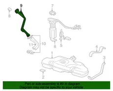 PIPE,F/TNK FIL 22615851 PONTIAC
