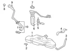 PIPE,F/TNK FIL 22615851 PONTIAC