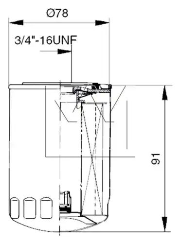 Фильтр масляный MONARK 030 738 046 Saab