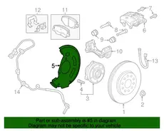 SHIELD,FRT BRK 42427549 CHEVROLET