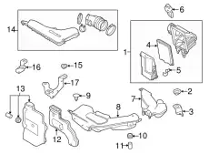 Фильтр воздушный NISSAN 16500-4BA5D