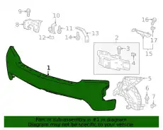 Усилитель бампера GM 84588804