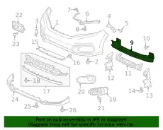 Усилитель бампера HONDA 71130-T5R-A01ZZ