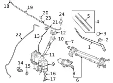 BLADE,WIPER-FRONT BDTT-67-330 MAZDA