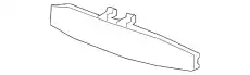 Усилитель бампера HONDA 71170-TK6-A10