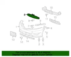 Усилитель бампера HONDA 71170-TK6-A10