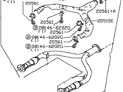Гофра глушителя NISSAN 20020JK000