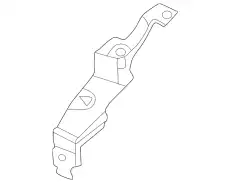 BRACKET-FRONT FENDER LOWER,LH F3161-5EFMA NISSAN