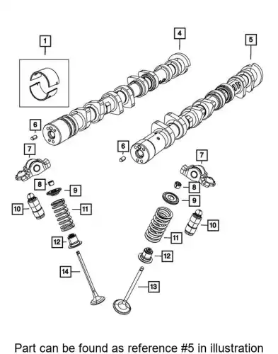Распредвал CHRYSLER 68453779AA
