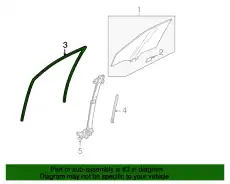 CHANNEL, R- FR- 72235-T2F-A03 HONDA