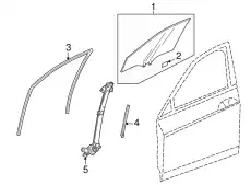CHANNEL, R- FR- 72235-T2F-A03 HONDA