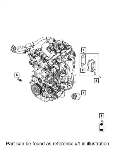 Масляный радиатор CHRYSLER 04893770AD