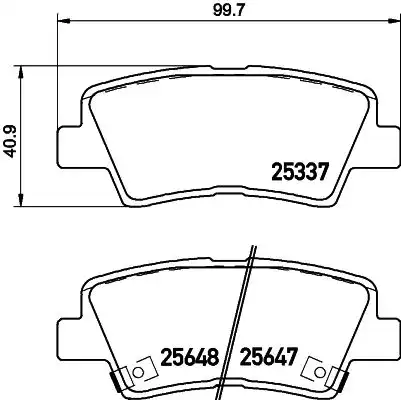 Тормозные колодки дисковые HELLA 8DB 355 036-541