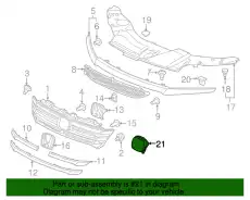 Решетка радиатора HONDA 71125-TG7-A11