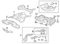 Подкрылок HONDA 74550-TA0-000