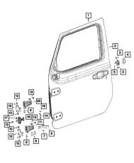 DOOR 68281043AE CHRYSLER