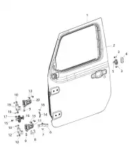 DOOR 68281910AO CHRYSLER
