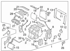 EVAPORATOR ASSY-COOLER 27280-1EA5B NISSAN