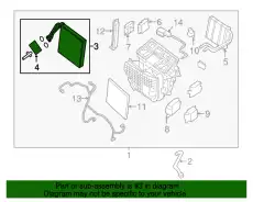 EVAPORATOR ASSY-FRONT 27280-9UC0B NISSAN